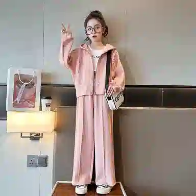 迷乐童堡 洋气时髦炸街适中休闲运动套装 儿童款