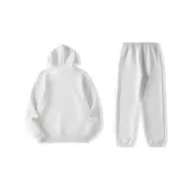 我是大卫 纯色连帽卫衣加厚套装 男女同款