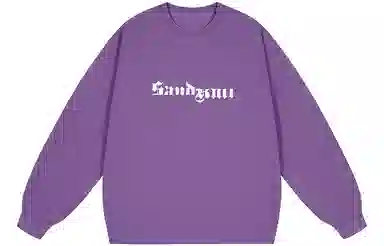 SandKnit Logo Print Fleece Sweatshirt