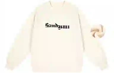 SandKnit Logo Print Fleece Sweatshirt