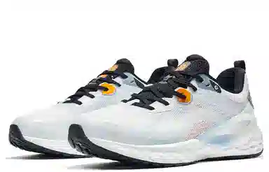 特步 耐磨透气防滑 低帮 跑步鞋 男款 白蓝