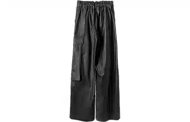 Huànxiàngzhě Original Design Cargo Wide-Leg Pants Black