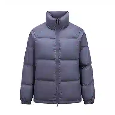 森马 纯色保暖宽松无帽立领羽绒服 男款