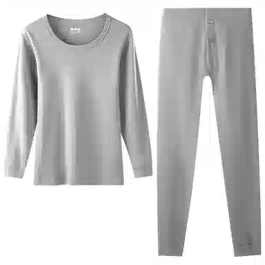 恒源祥 休闲抗菌薄款保暖套装 男款