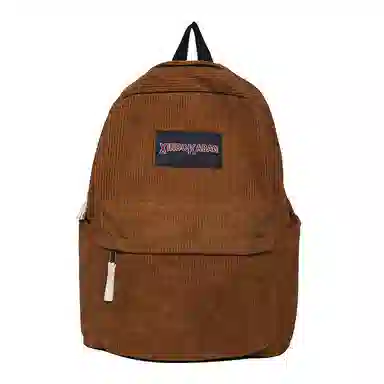 德力熊 时尚轻便大容量拉链开合 尼龙 书包背包双肩包 常规 男女同款情侣款 米白色/黑色/深棕/绿色