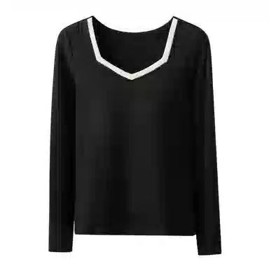 恒源祥 鸡心领胸垫一体打底保暖上装 女款