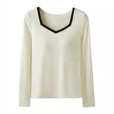 恒源祥 鸡心领胸垫一体打底保暖上装 女款