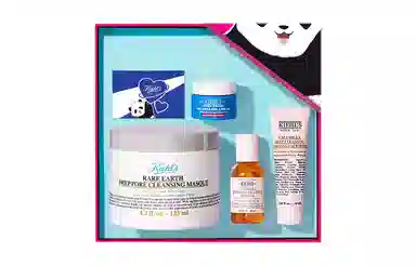 科颜氏 白泥面膜礼盒护肤套装 保湿