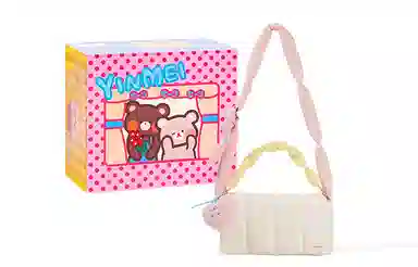 音魅  秋冬复古羽绒包百搭轻便豆腐包斜挎单肩小方包简约手提包女 布