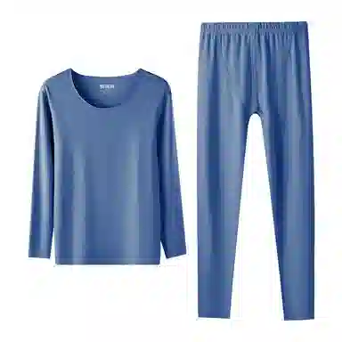 恒源祥 加绒加厚保暖上衣松紧纯色保暖裤保暖套装 男款