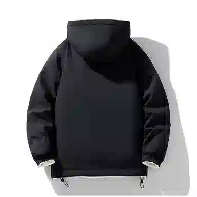 KW Magic Tape Reversible Windproof Hooded Cotton Jacket