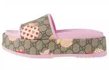 Gucci Platform Slide Sandal Light Brown