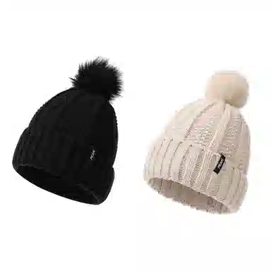 匹克 加绒保暖防寒毛线毛球针织 绒线帽 男女同款情侣款 多色