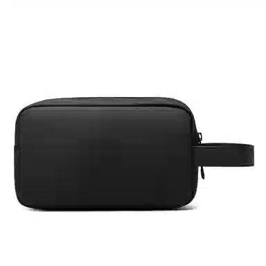 北极猎人 商务时尚百搭 织面 拉链手包盒子包手机包手拿包 常规 男款 黑色/灰色