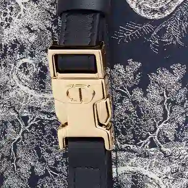 DIOR Travel Nomad Zipped Pouch Blue Medium