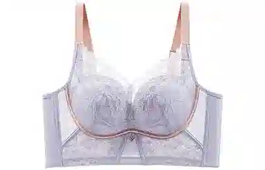 浪莎 拼接蕾丝聚拢收副乳文胸 女款