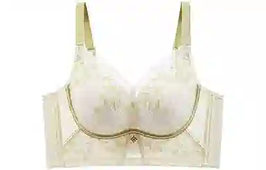 浪莎 拼接蕾丝聚拢收副乳文胸 女款