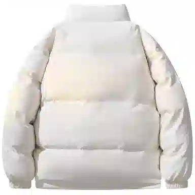 冰飞 美式嘻哈学院风基础简约休闲宽松保暖立领落肩面包服加厚百搭棉衣外套棉服 男女同款