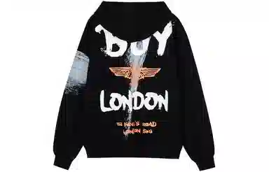 Boy London FW21 Graffiti Eagle Print Sweatshirt Black