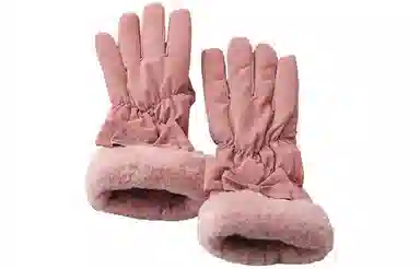 优幽兰 摩托车分指实用五指耐磨防风防寒加绒加厚钓鱼骑车 设计感高级感实用保暖 旅游护手 绒线手套 女款