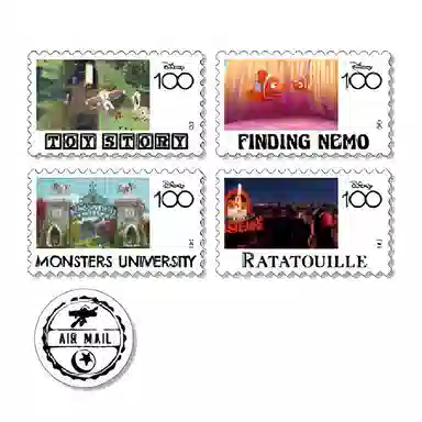Disney 100th Anniversary Sticker Set