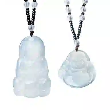 琳琯瑛 冰透荔枝 观音 玉髓 玉石吊坠 男女同款情侣款 玛瑙