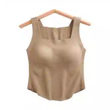 内在密码 蚕丝保暖吊带女美拉德高级简约穿搭带胸垫显瘦修身打底上衣