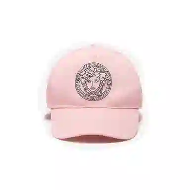 Versace Medusa Logo Cap Red Pink
