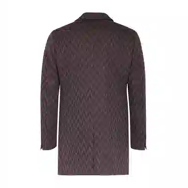 LIU·JO UOMO FW23 Jacquard Coat Dark Red