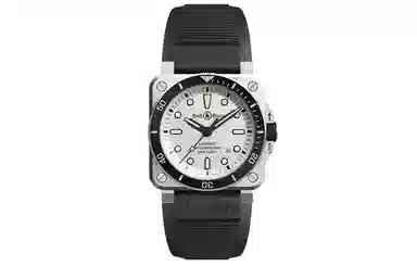 BELL ROSS INSTRUMENTS 300 42mm BR0392-D-WH-STSRB