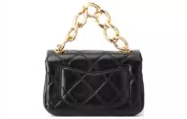 CHANEL 22A Chain Flap Mini Bag Black