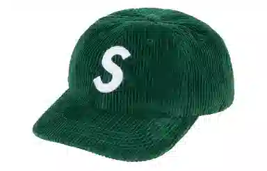 Supreme Corduroy S Logo 6-Panel Green