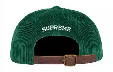 Supreme Corduroy S Logo 6-Panel Green