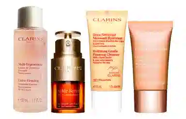 娇韵诗 黄金双萃宝盒精华护肤套装 滋润