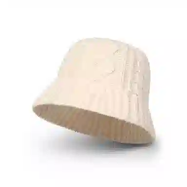 优幽兰 遮脸针织韩版显脸小钟形防风防寒保暖毛线护耳高级感小众穿搭日系温柔麻花 渔夫帽 女款