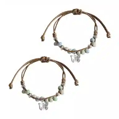 饰伴 国潮小众设计感复古新国风文艺蝴蝶手链 时尚潮流可爱百搭手饰 女款