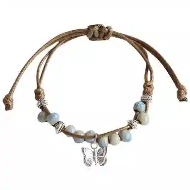 饰伴 国潮小众设计感复古新国风文艺蝴蝶手链 时尚潮流可爱百搭手饰 女款