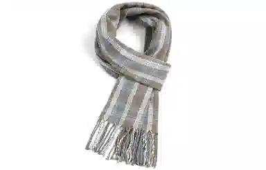 优幽兰 千鸟格 两用 护脖子 防风防寒保暖 高级感 绒线围巾 女款