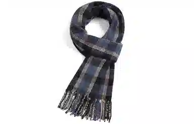 优幽兰 千鸟格 两用 护脖子 防风防寒保暖 高级感 绒线围巾 女款