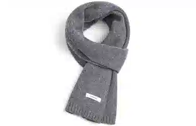 优幽兰 加厚护脖子防风防寒保暖 纯色 绒线围巾 男女同款情侣款