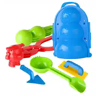 小牧马 爱心夹雪球夹子 打雪仗雪地模具 玩雪套装 玩具