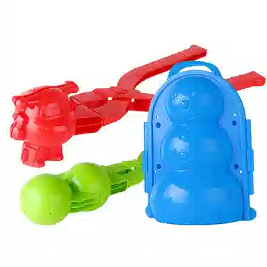 小牧马 爱心夹雪球夹子 打雪仗雪地模具 玩雪套装 玩具