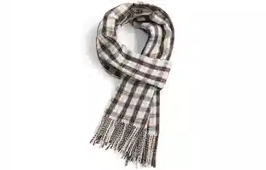 优幽兰 学生秋冬季经典格子设计感百搭休闲时尚防风防寒护脖子两用高级感小众穿搭 绒线围巾围脖披肩 男女同款情侣款