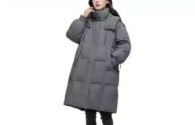 雅鹿 保暖时尚纯色羽绒服 女款