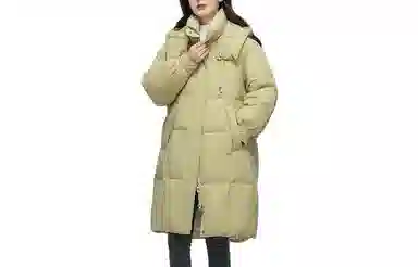 雅鹿 保暖时尚纯色羽绒服 女款