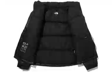 The North Face Logo Down Jacket Black