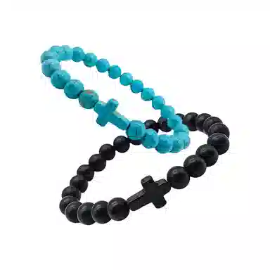 X3COMMUNE Cross Bead Bracelet