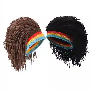 一点潮玩 雷鬼脏辫 欧美潮流款 搞怪假发 玩具