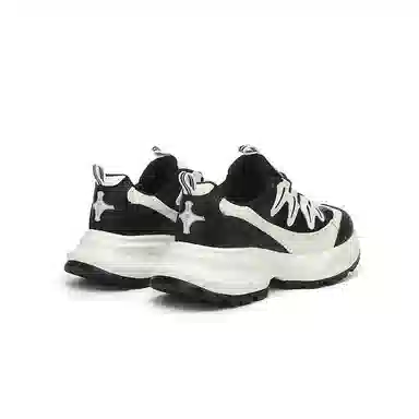 金佰川 二层牛皮 拼色百搭简约 增高支撑 低帮 老爹鞋 女款