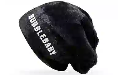 优幽兰 堆堆针织加厚大头围包头防风防寒保暖高级感 绒线帽 女款